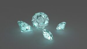 4つの輝くダイヤモンド