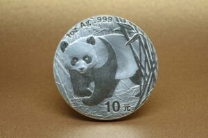 中国のパンダ銀貨