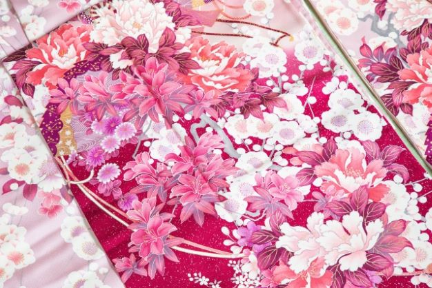 桜柄の振袖