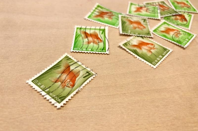 消印付きの普通切手