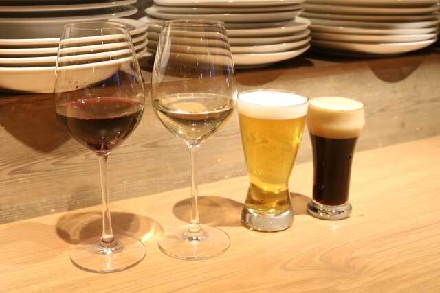 ワインと他のお酒のアルコール度数比較