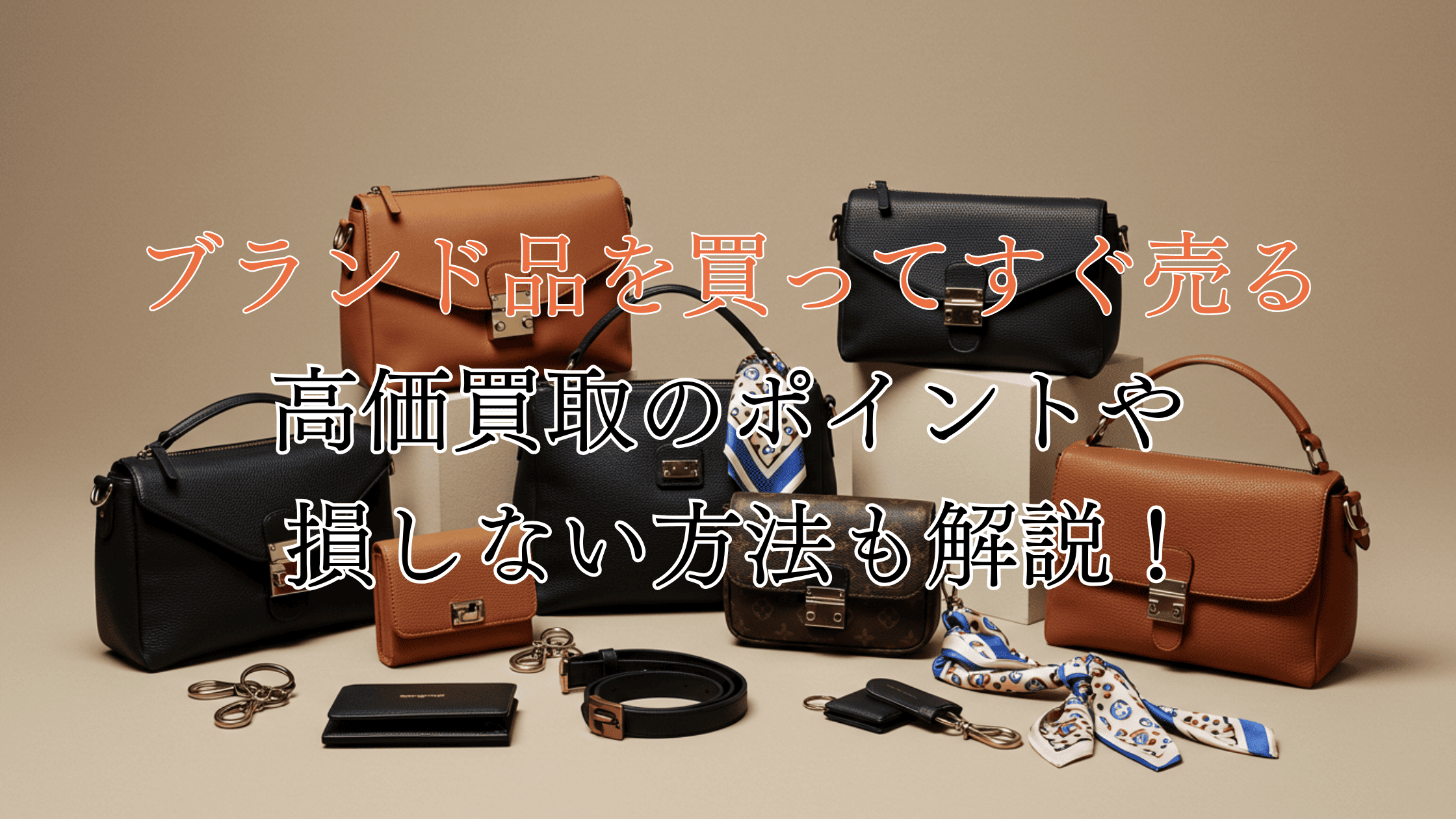ブランド品を買ってすぐ売るのはアリ？高価買取のポイントや損しない 