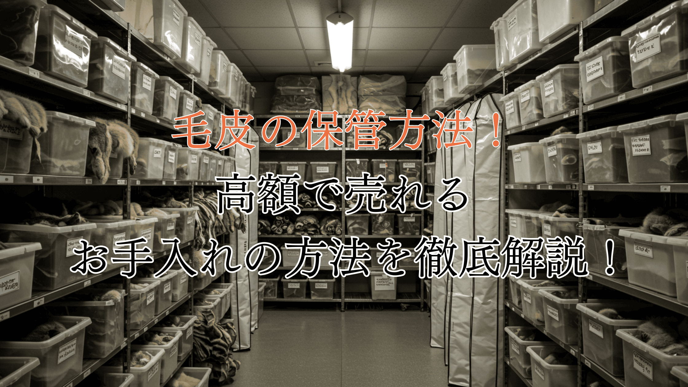 毛皮の正しい保管方法！高く売れるお手入れの方法を紹介！