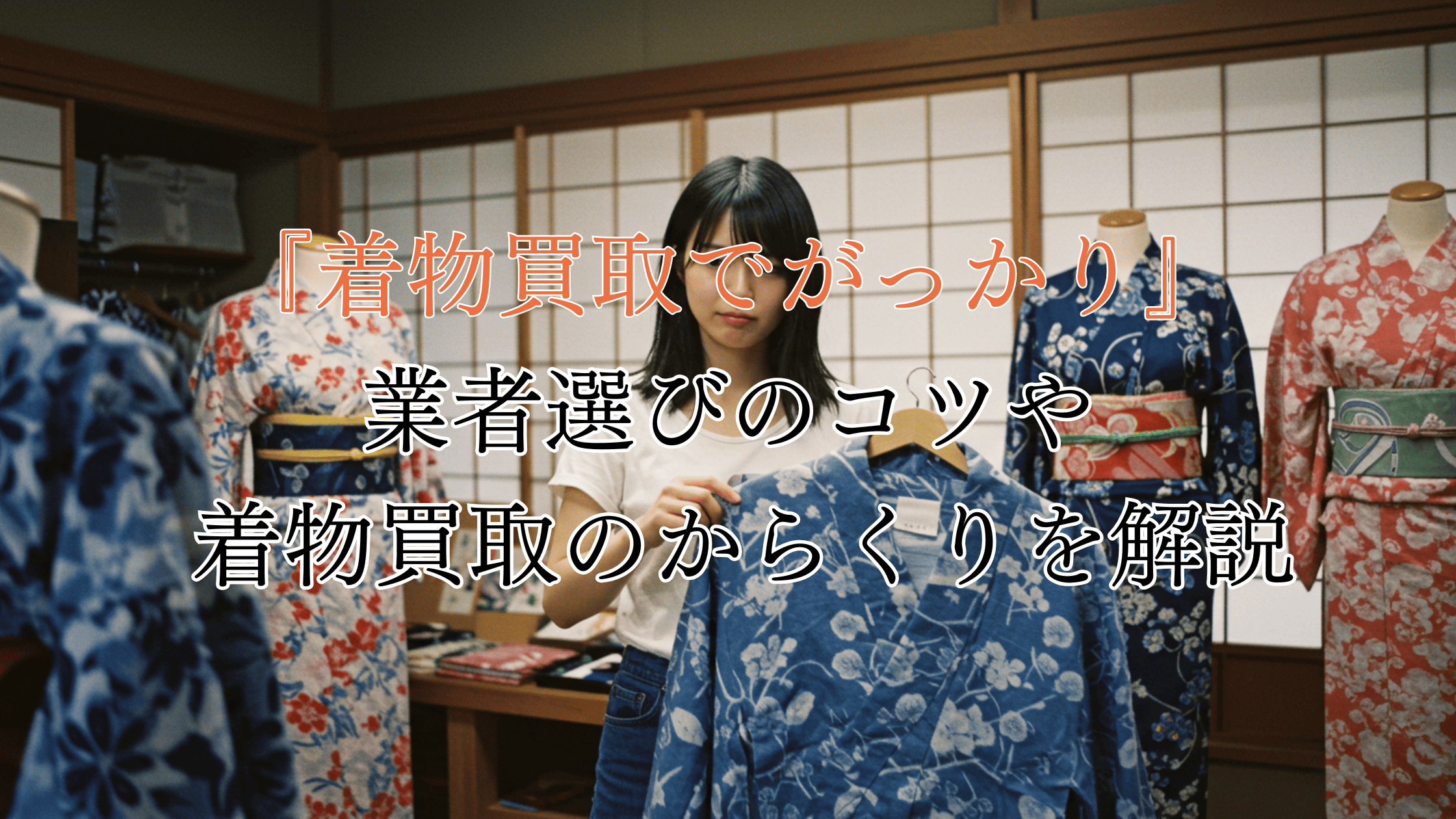 「着物買取でがっかり」したくないあなたへ。からくりと業者選びのコツを解説