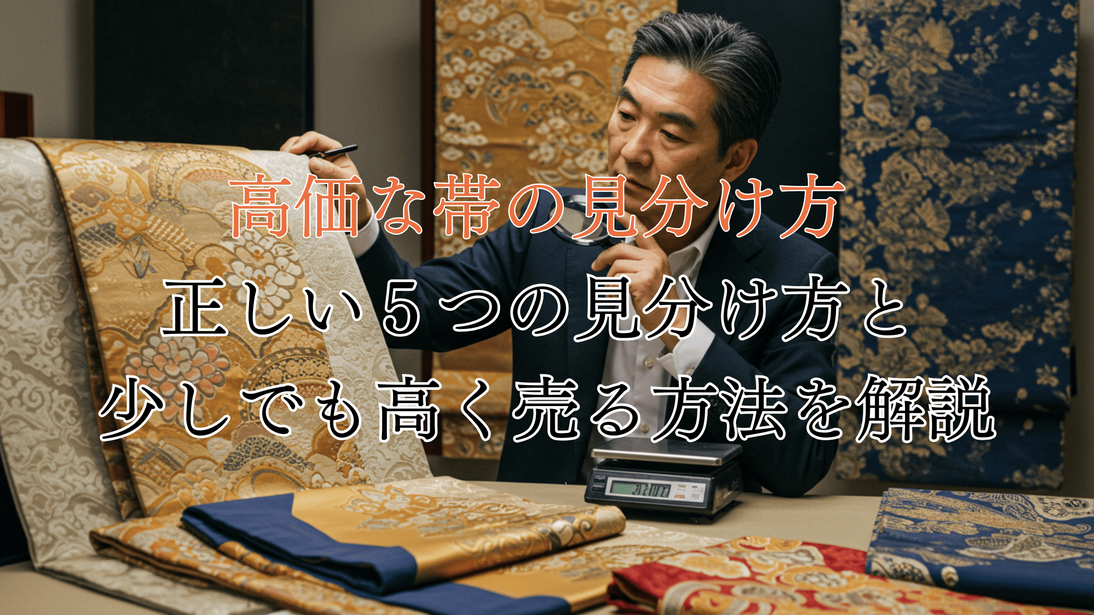 高価な帯の5つの見分け方｜特徴や少しでも高く売るコツを解説