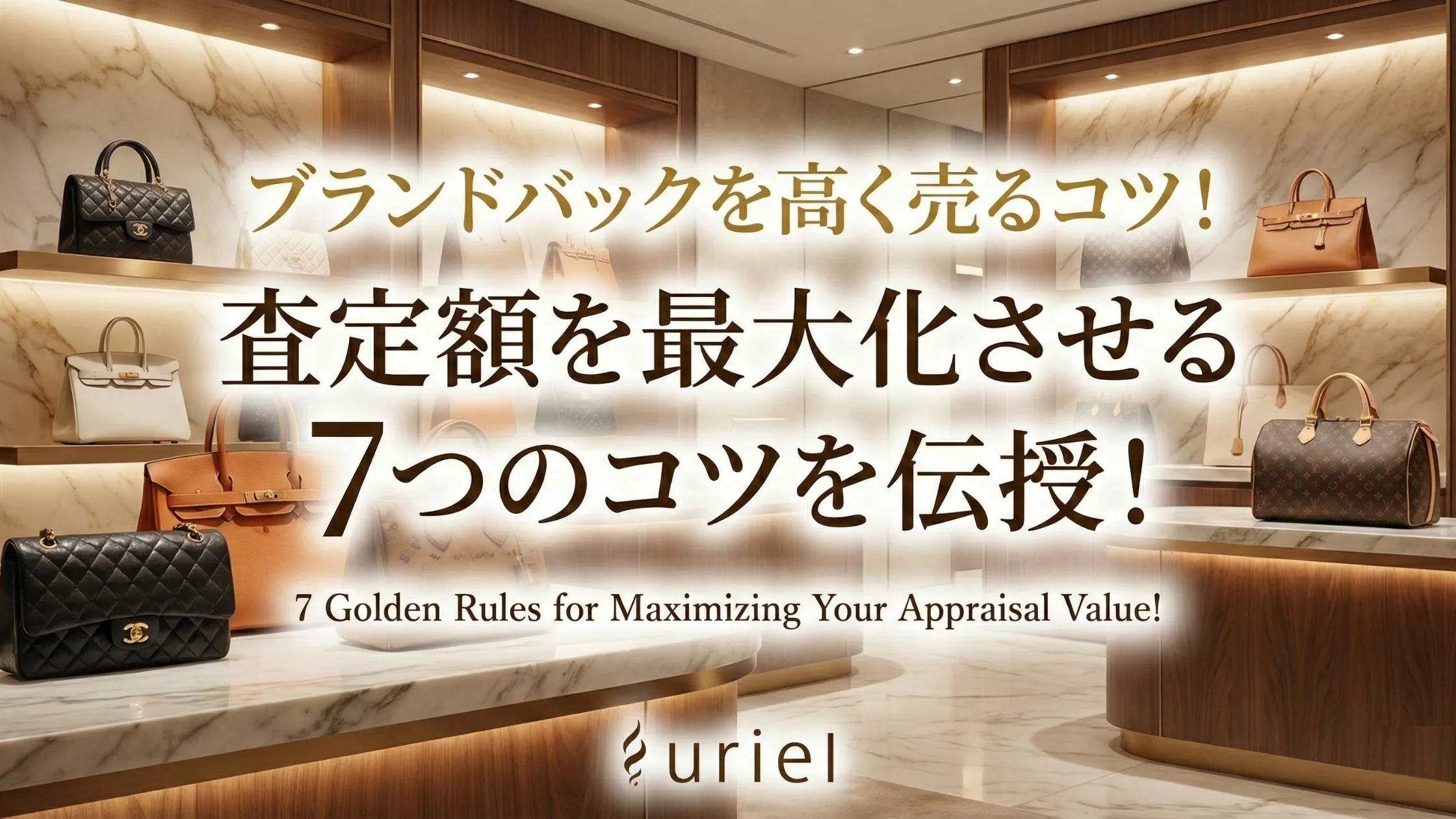 ブランドバックを高く売るコツ!査定額を最大化させる7つのコツを伝授!