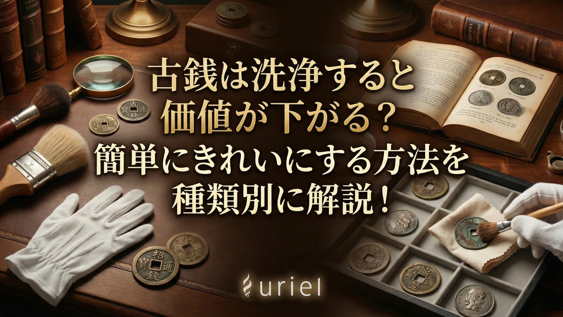 古銭は洗浄すると価値が下がる？簡単にきれいにする方法を種類別に解説！
