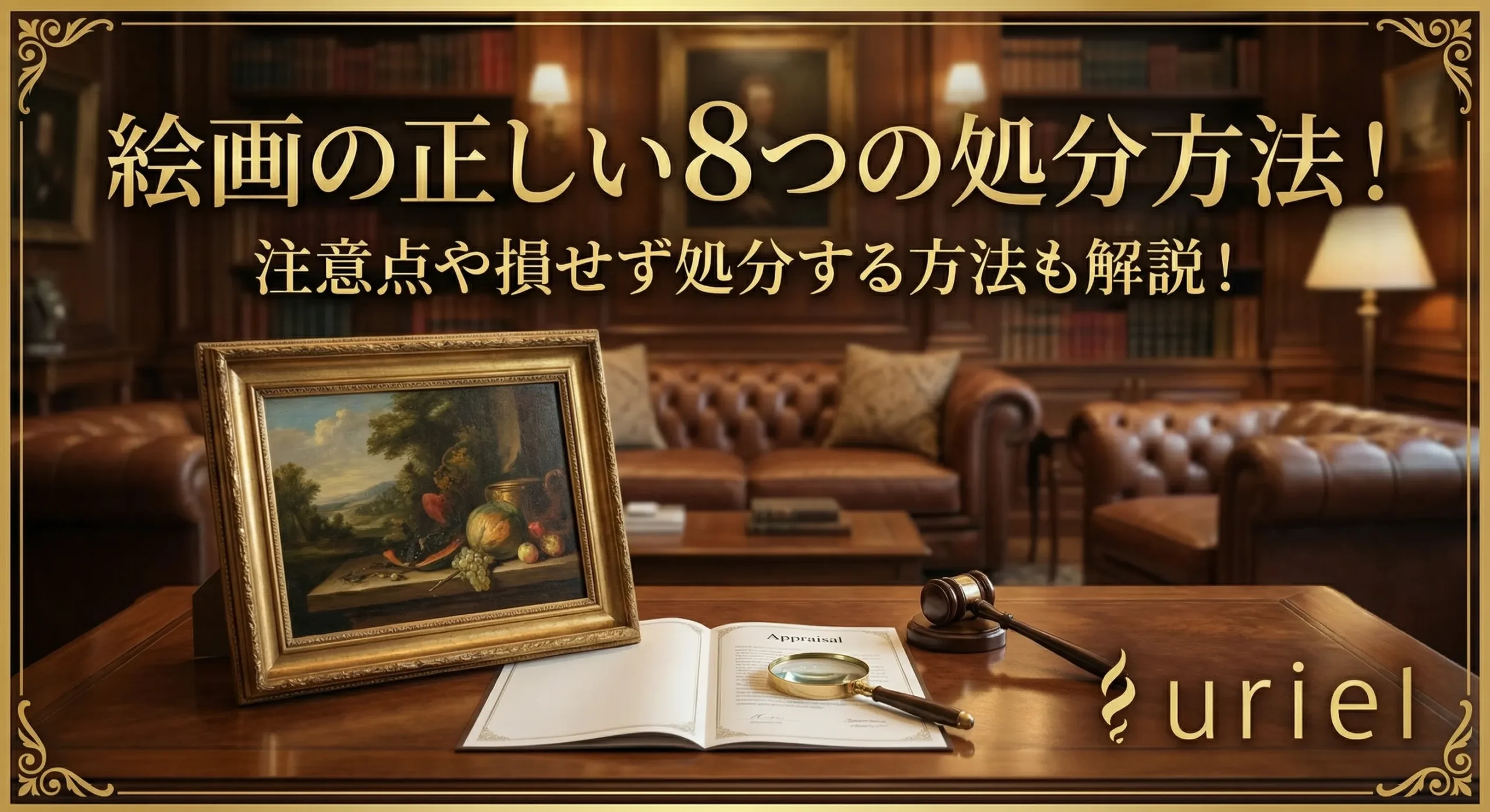 絵画の正しい8つの処分方法！注意点や損せず処分する方法も解説！