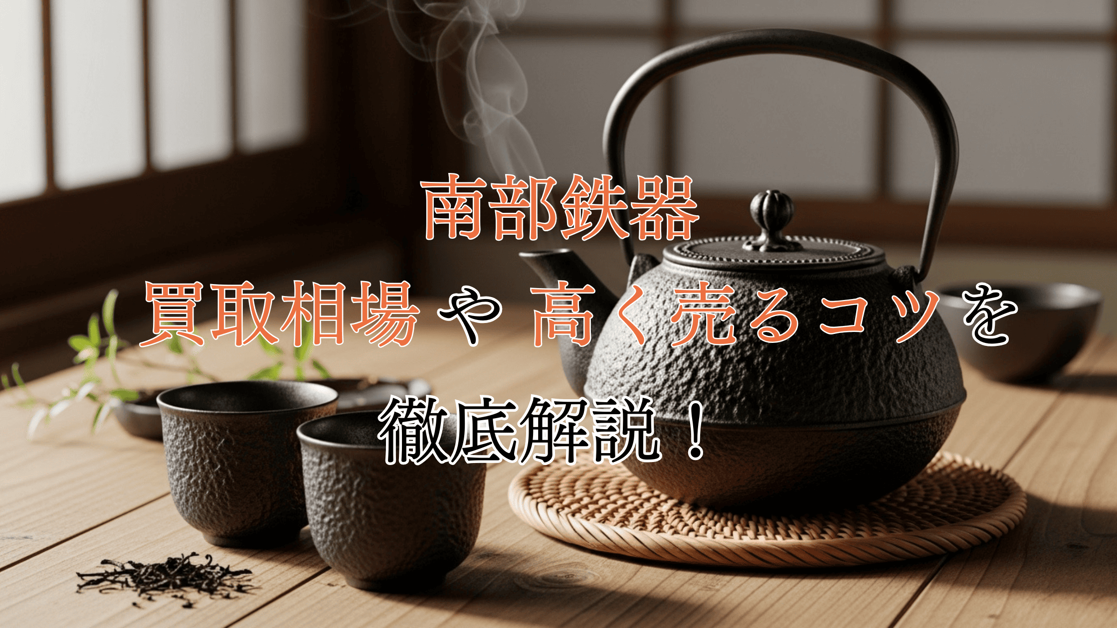 南部鉄器の買取相場！5つの査定ポイントや高く売るコツも解説！