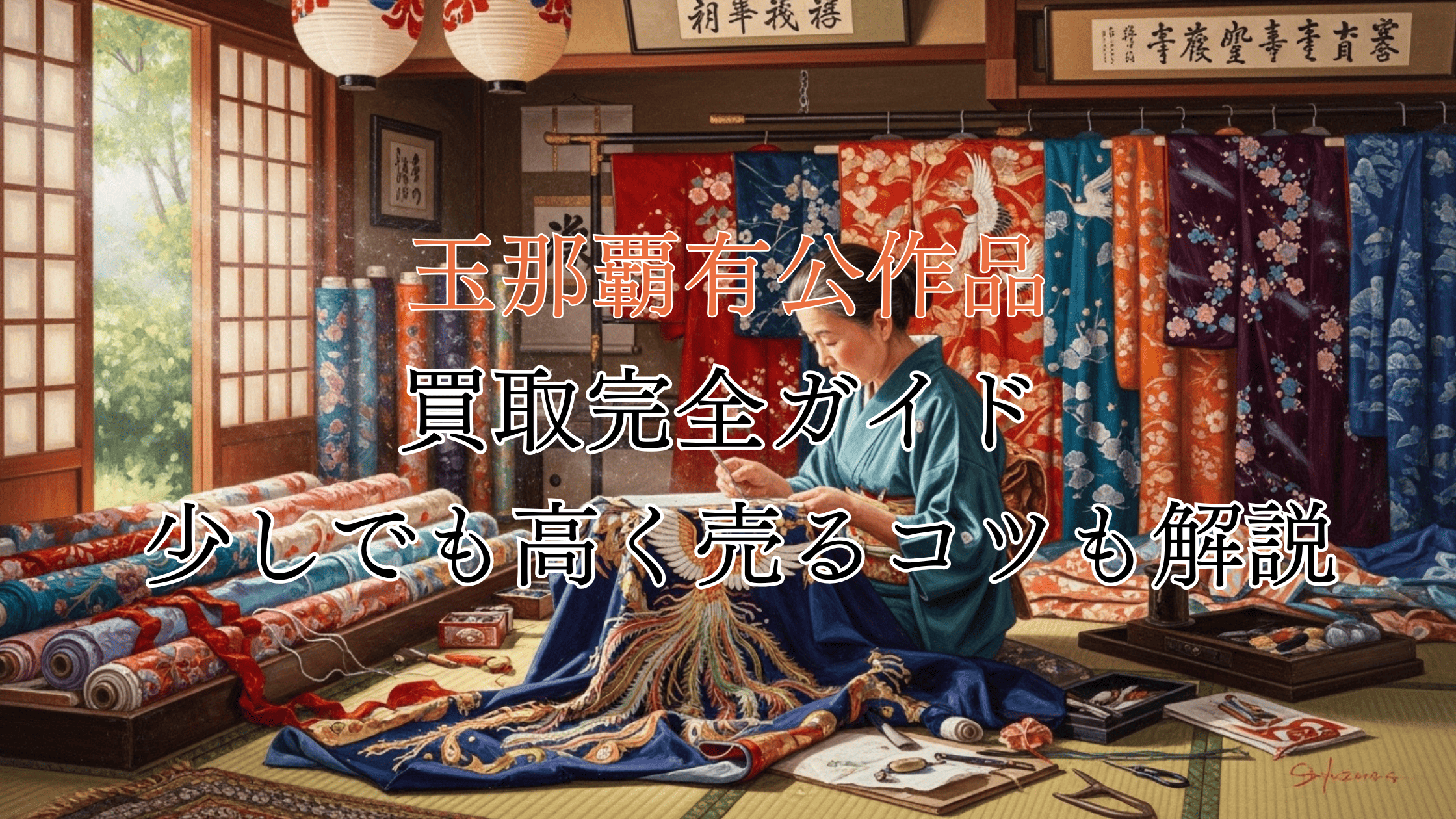 玉那覇有公作品の買取完全ガイド！買取相場や少しでも高く売るコツも解説！