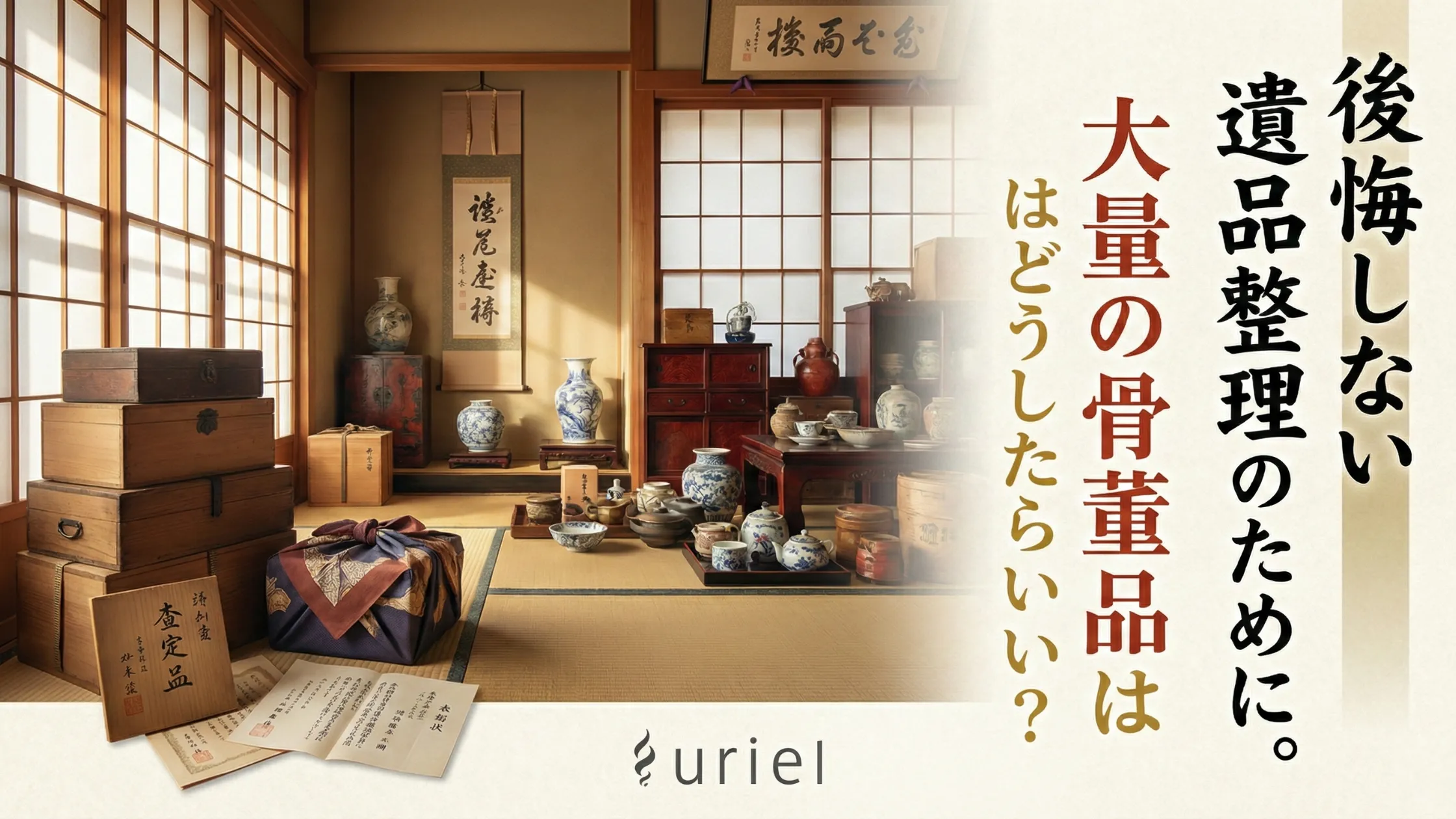 後悔しない遺品整理のために。大量の骨董品はどうしたらいい？