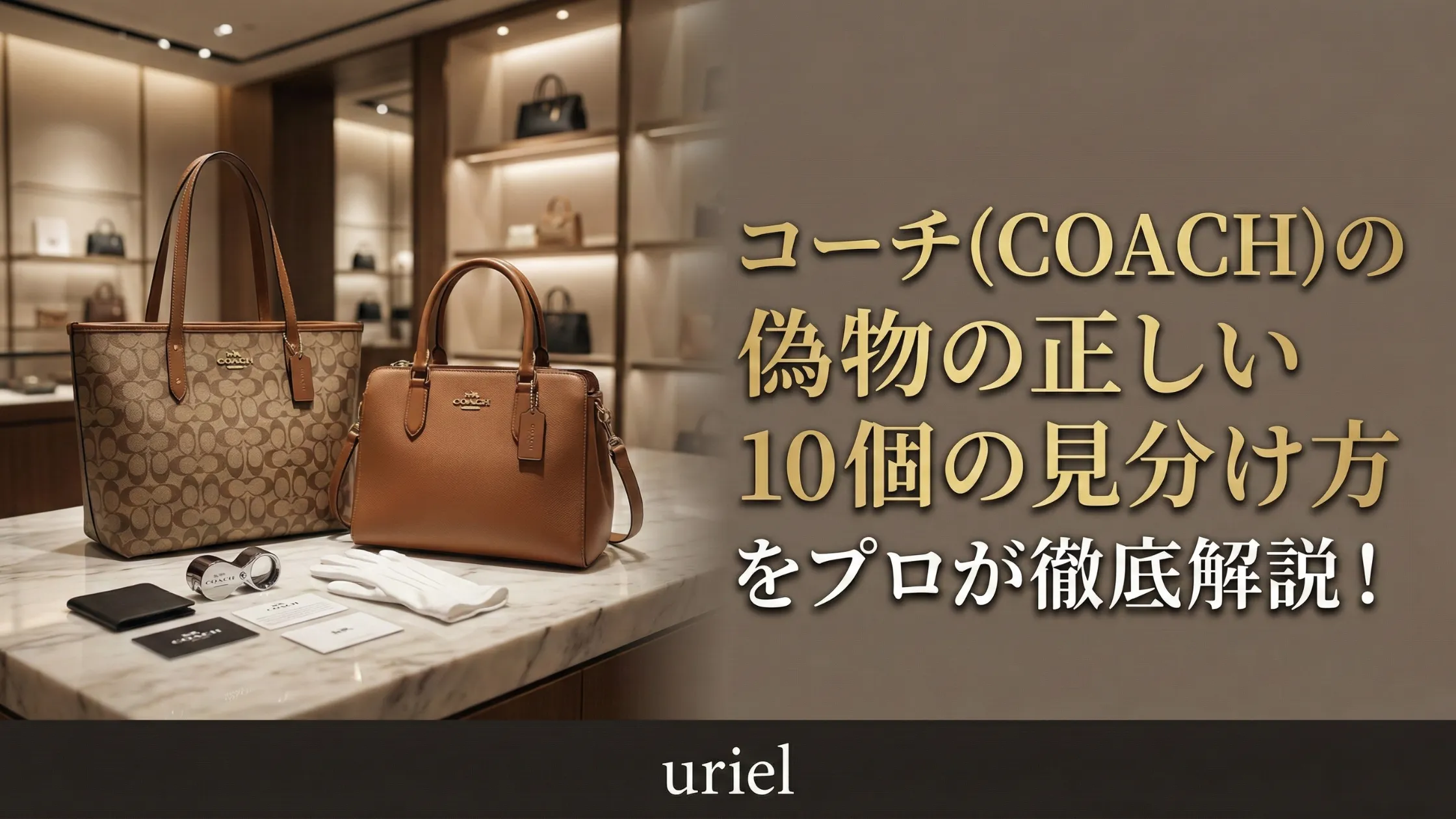 コーチ(COACH)の偽物の正しい10個の見分け方をプロが徹底解説！
