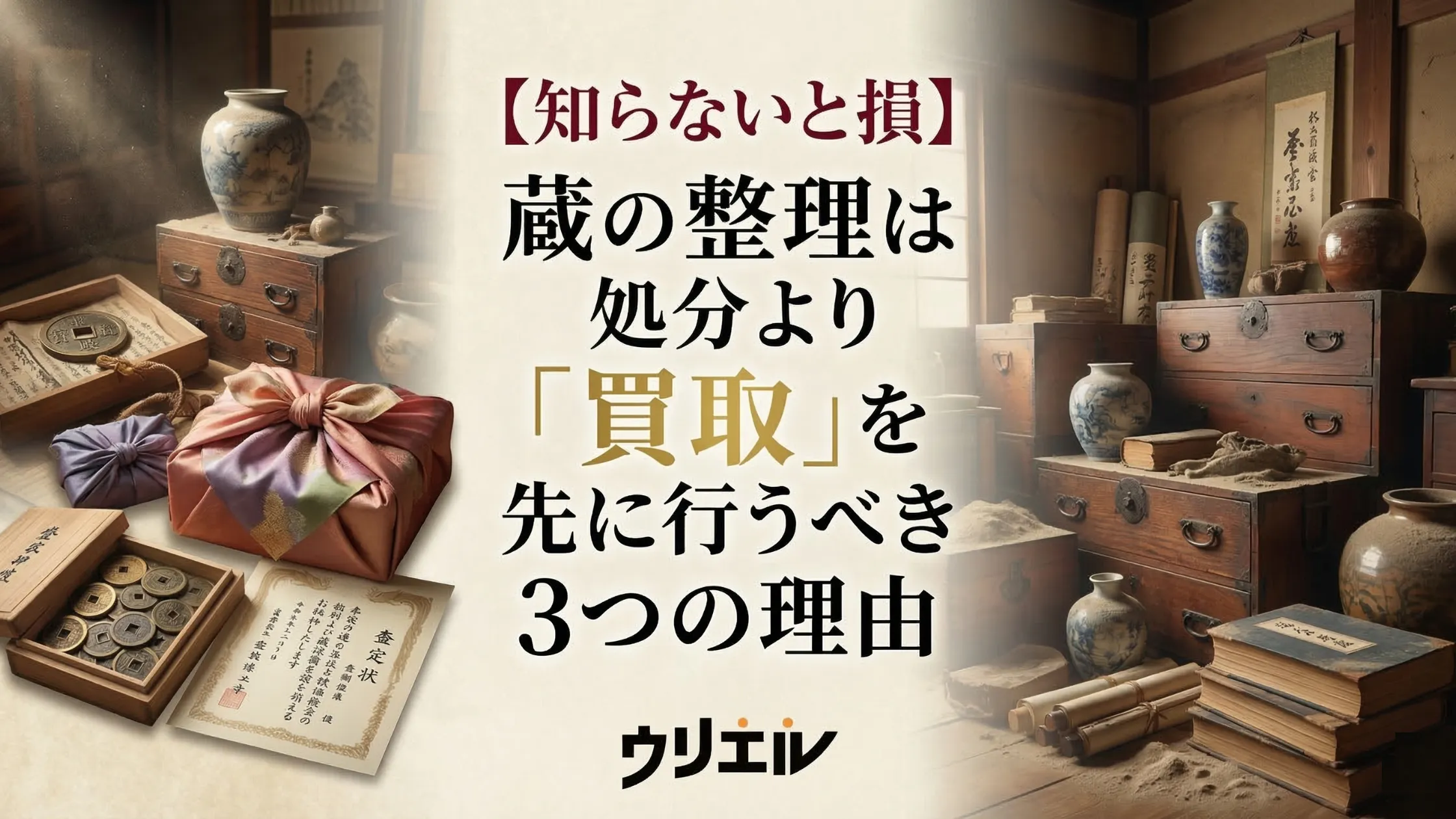 【知らないと損】蔵の整理は処分より「買取」を先に行うべき3つの理由