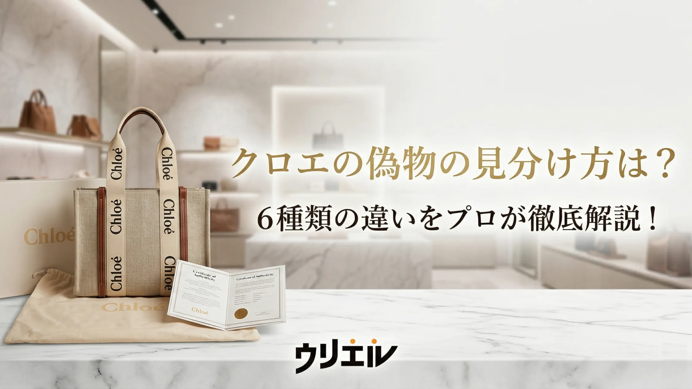 クロエの偽物の見分け方は？6種類の違いをプロが徹底解説！