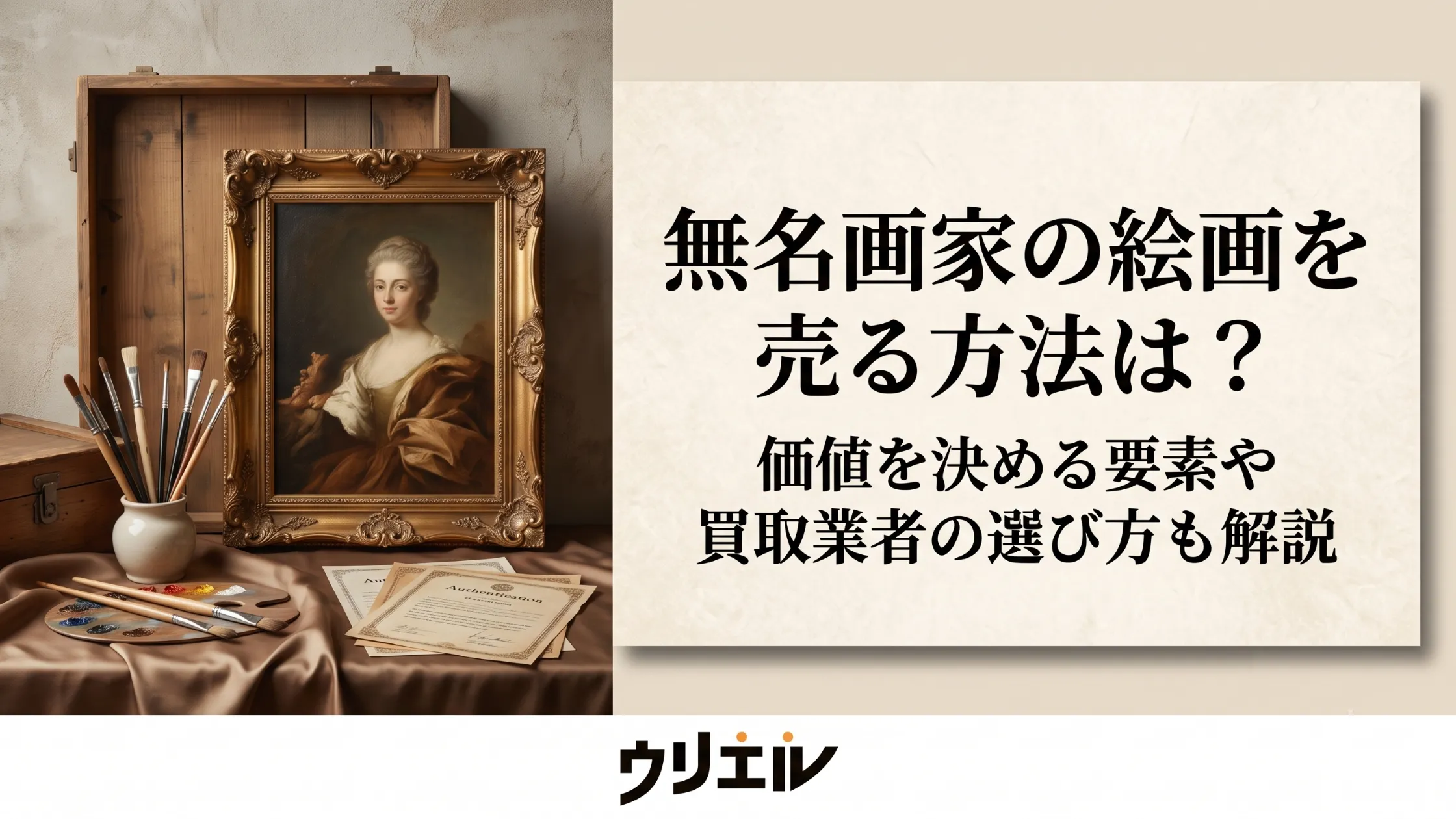 無名画家の絵画を売る方法は？価値を決める要素や買取業者の
