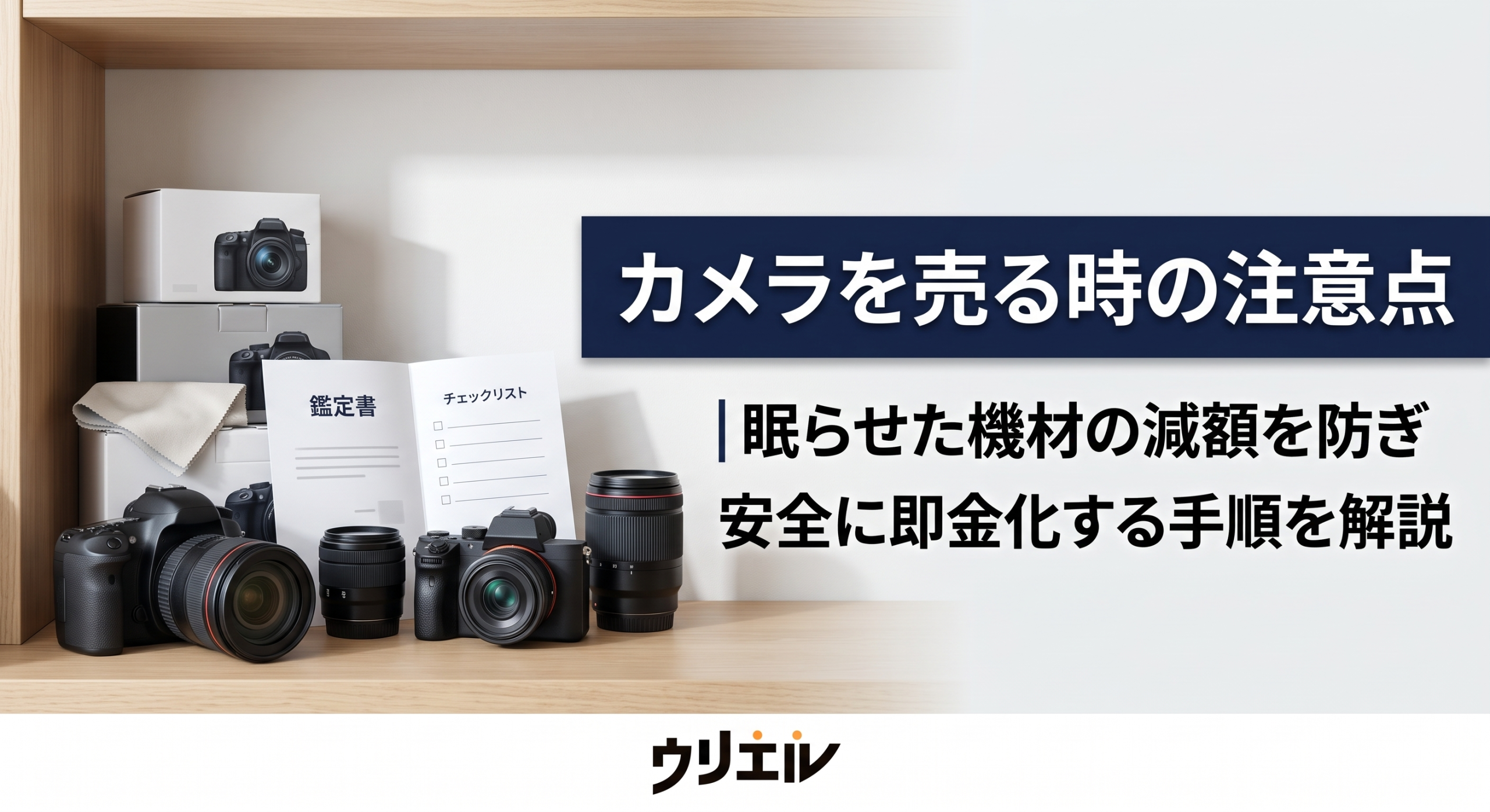 カメラを売る時の注意点|眠らせた機材の減額を防ぎ安全に即金化する手順を解説