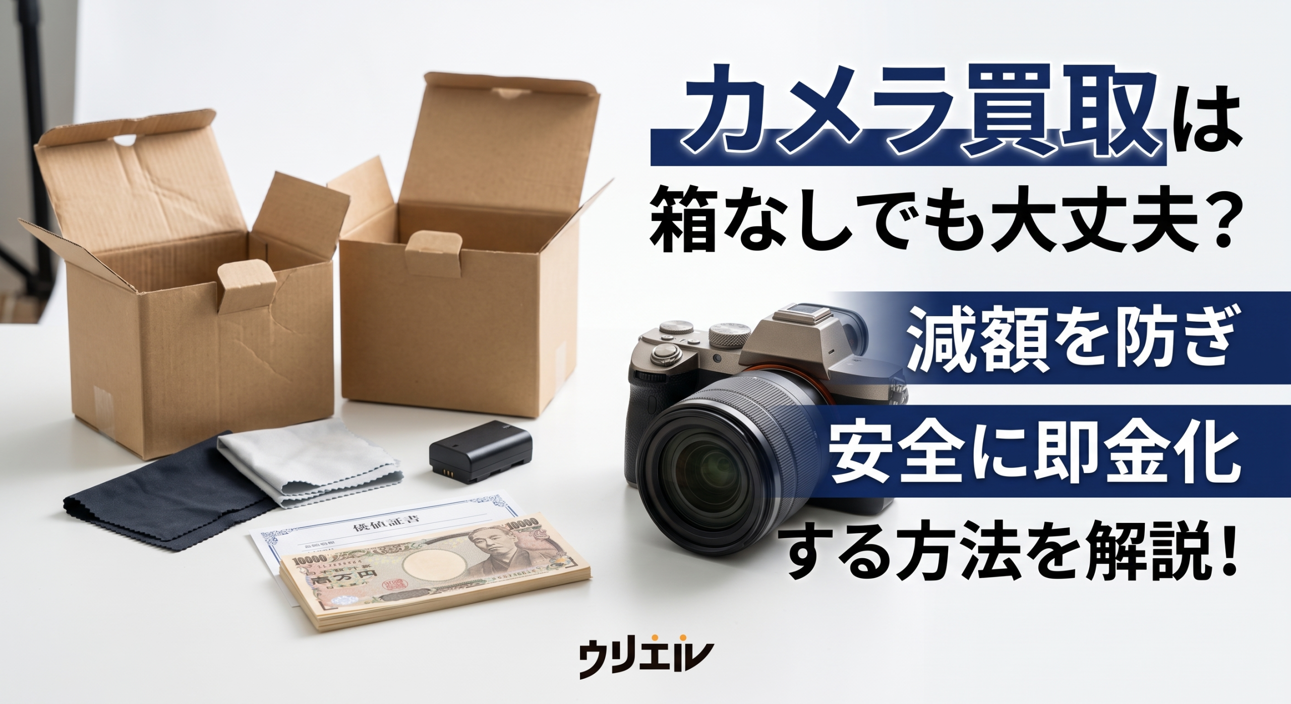カメラ買取は箱なしでも大丈夫?減額を防ぎ安全に即金化する方法を解説!