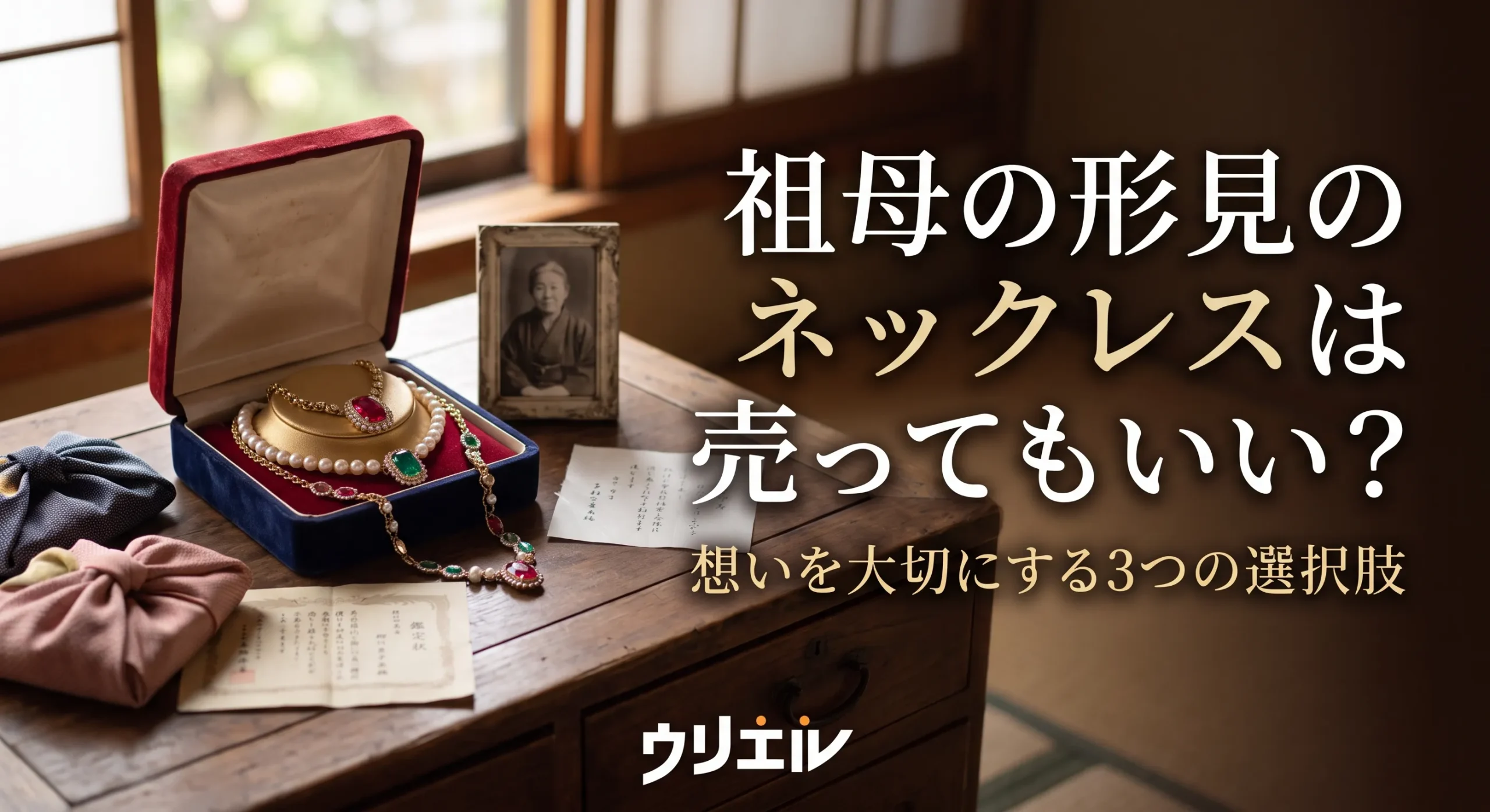祖母の形見のネックレスは売ってもいい?想いを大切にする3つの選択肢